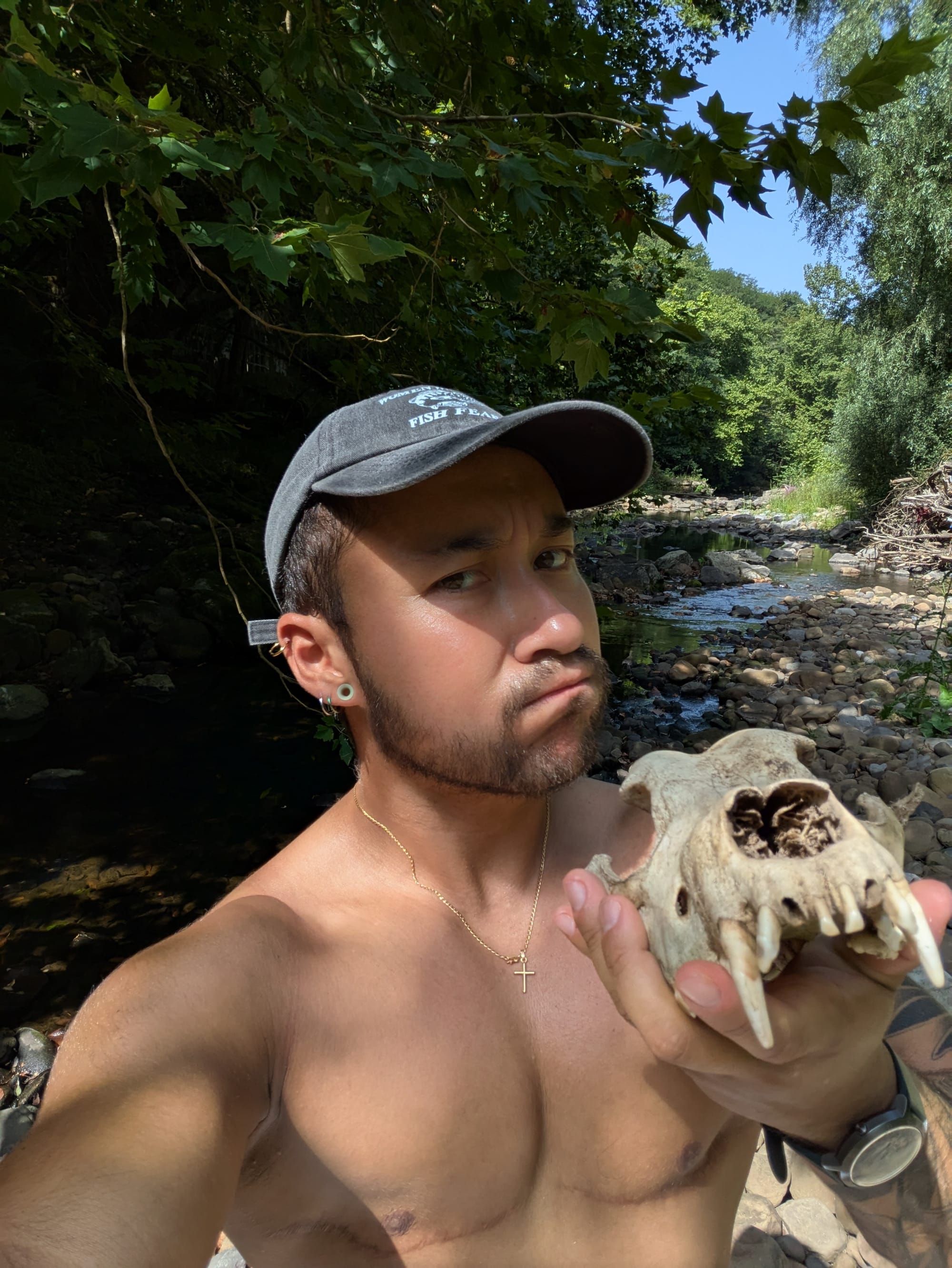 Dagje strand in het water