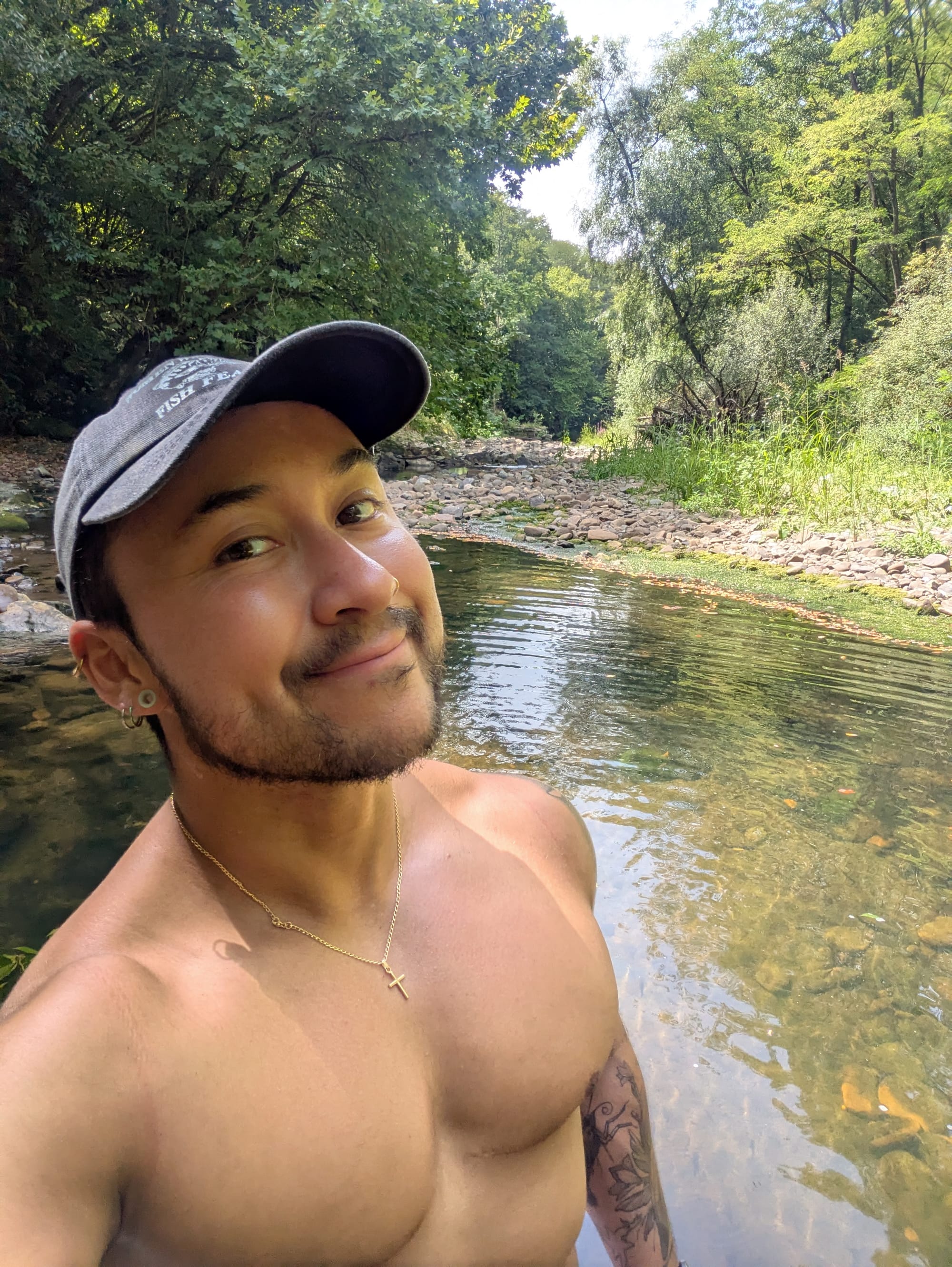 Dagje strand in het water